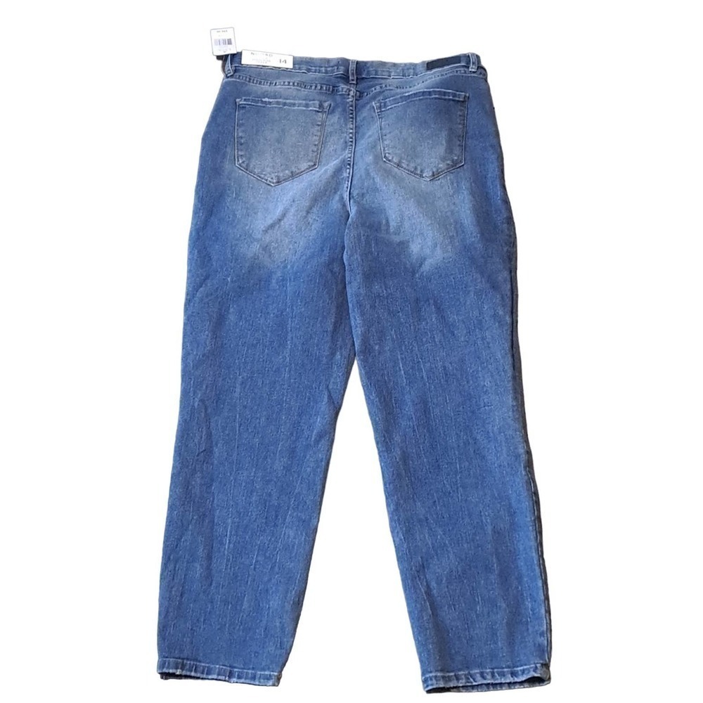 Nicole Miller Nomad NWT super high rise button fly cropped jeans 14 - Picture 7 of 7